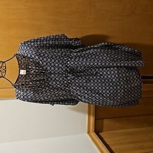 Merona Swim Coverup Dress Blue + White